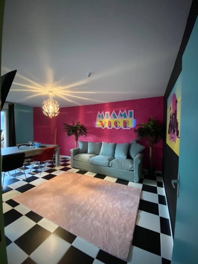 Capsule Miami Vice - Jacuzzi - Billard - Ecran Cinema & Netflix - Ping-Pong - Nintendo & Jeux- Liévin Exterior foto